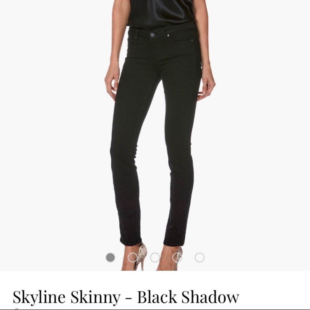 PAIGE skyline skinny jeans size 29 black